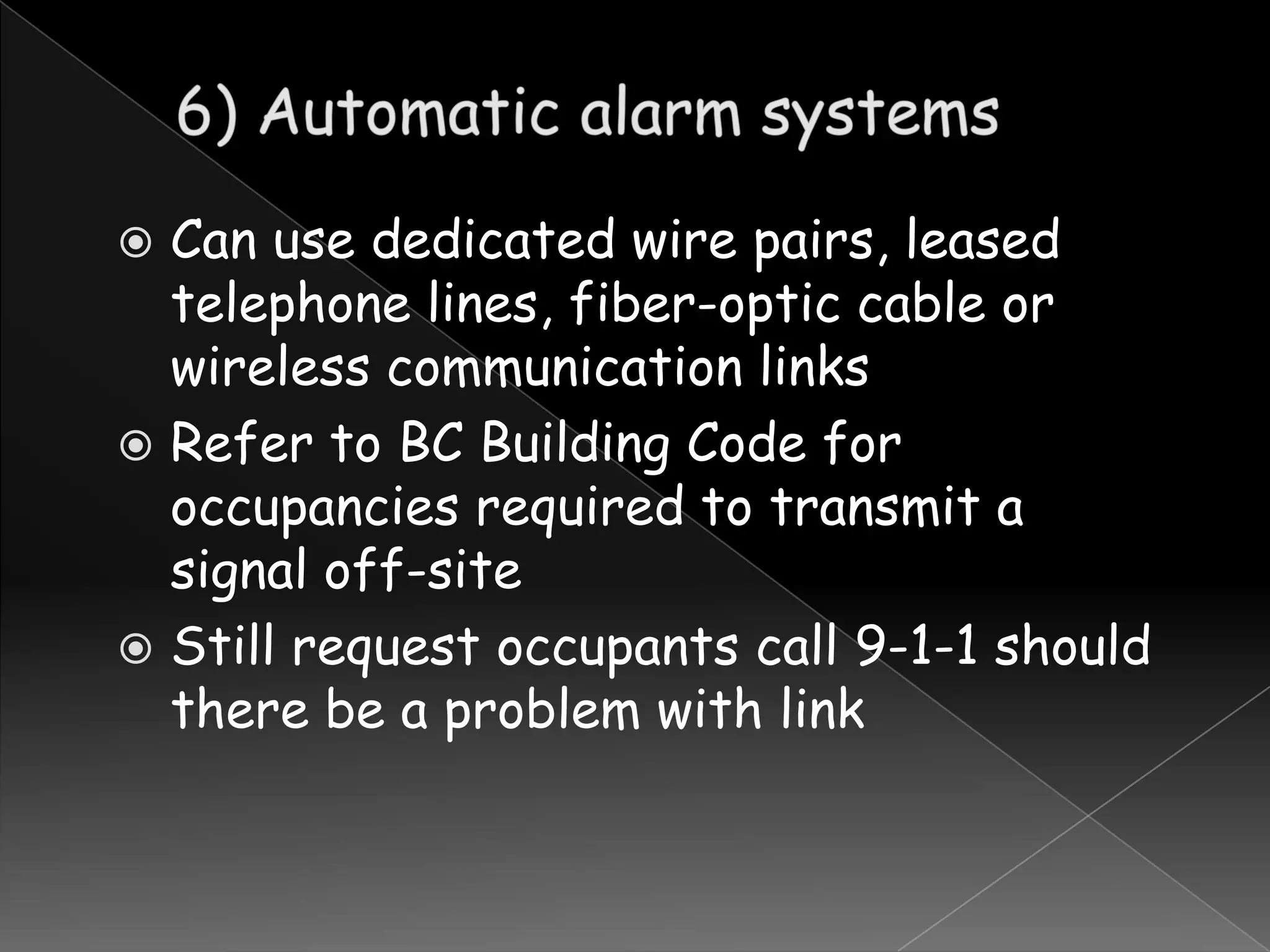 Fire Detection and Alarm Systems