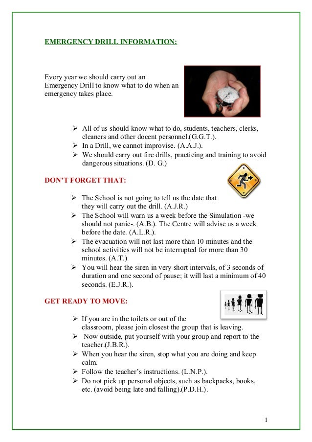 Sample Fire Drill Procedure