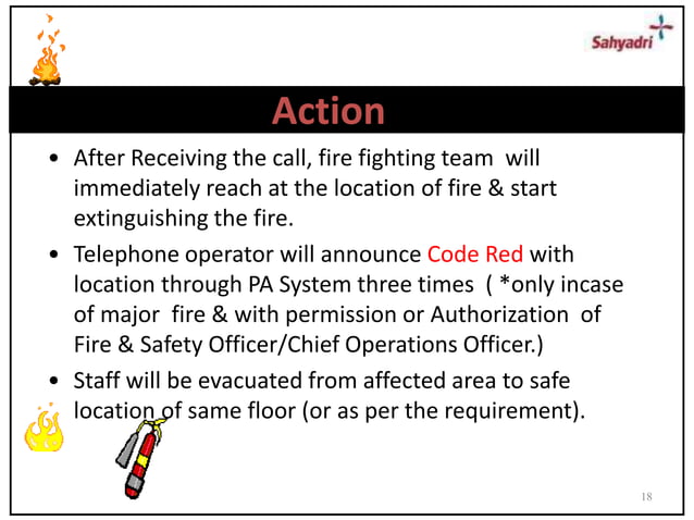 Fire emergency procedure | PPTX | First Aid | Injuries