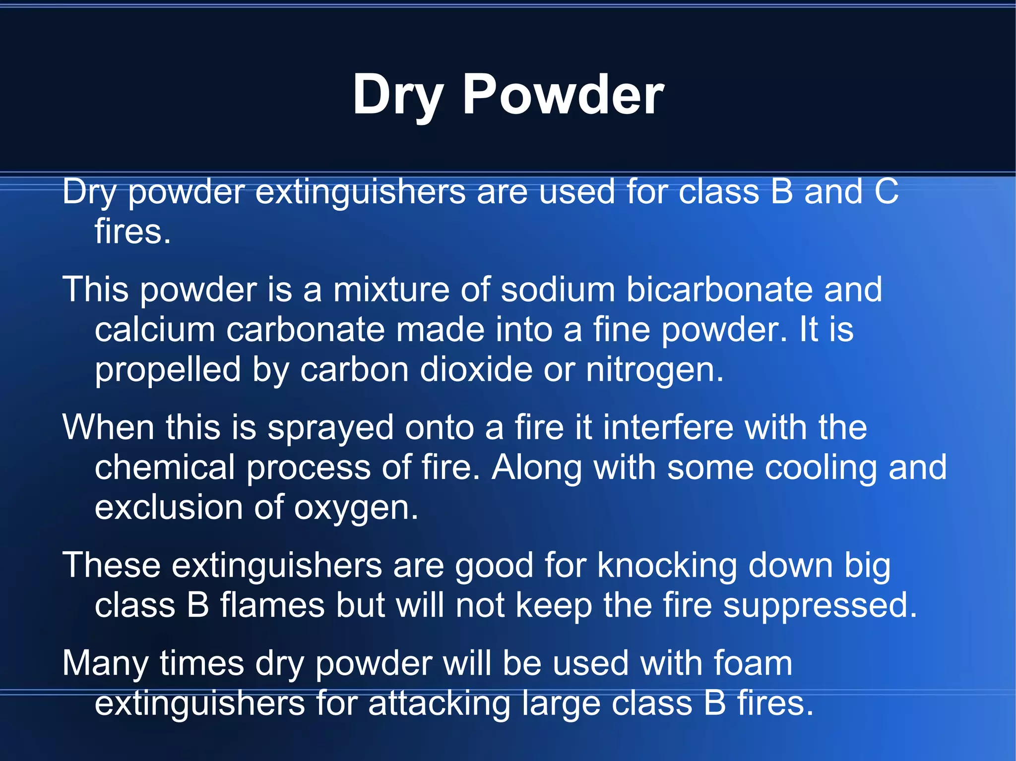 Class B – Used for putting out fires fueled by liquids or grease. The symbol used to identify is a square around the letter B. 