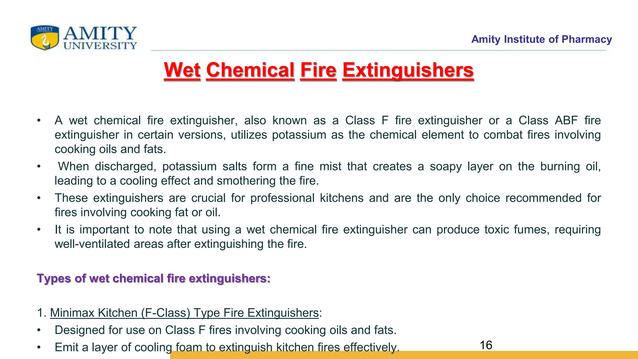 Fat Class Fire Fire Extinguishers, m pharma, process chemistry | PPTX