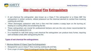 Fire Extinguishers, m pharma, process chemistry | PPTX