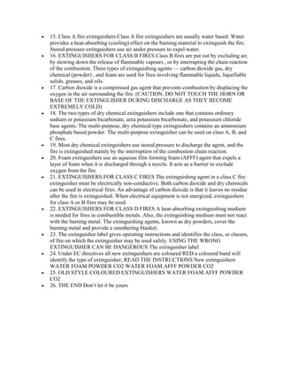Fire & extinguishers | DOCX
