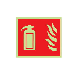 Fire extinguisher sign