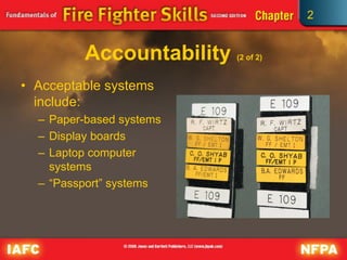2
Accountability (2 of 2)
• Acceptable systems
include:
– Paper-based systems
– Display boards
– Laptop computer
systems
– “Passport” systems
 