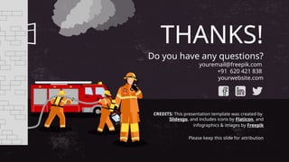 CREDITS: This presentation template was created by
Slidesgo, and includes icons by Flaticon, and
infographics & images by Freepik
THANKS!
Do you have any questions?
youremail@freepik.com
+91 620 421 838
yourwebsite.com
Please keep this slide for attribution
 