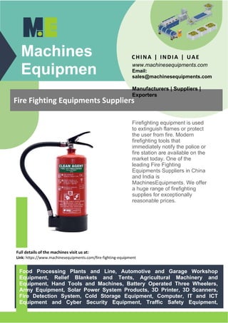 Fire Fighting Equipments Suppliers 