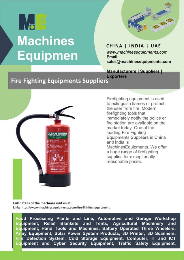 Fire Fighting Equipments Suppliers PDF