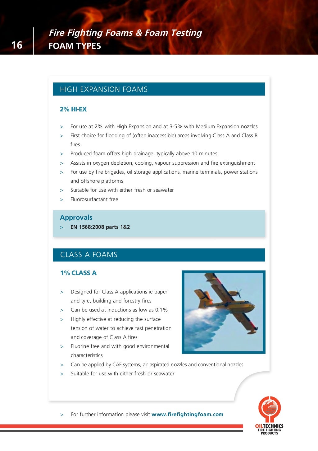 OTL New Fire Sample Testing & Fire Fighting Foams Brochure