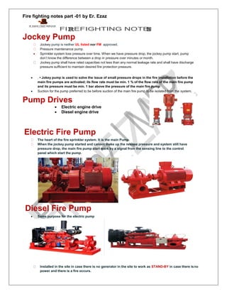 Fire fighting -1 By Er. Ezaz | PDF