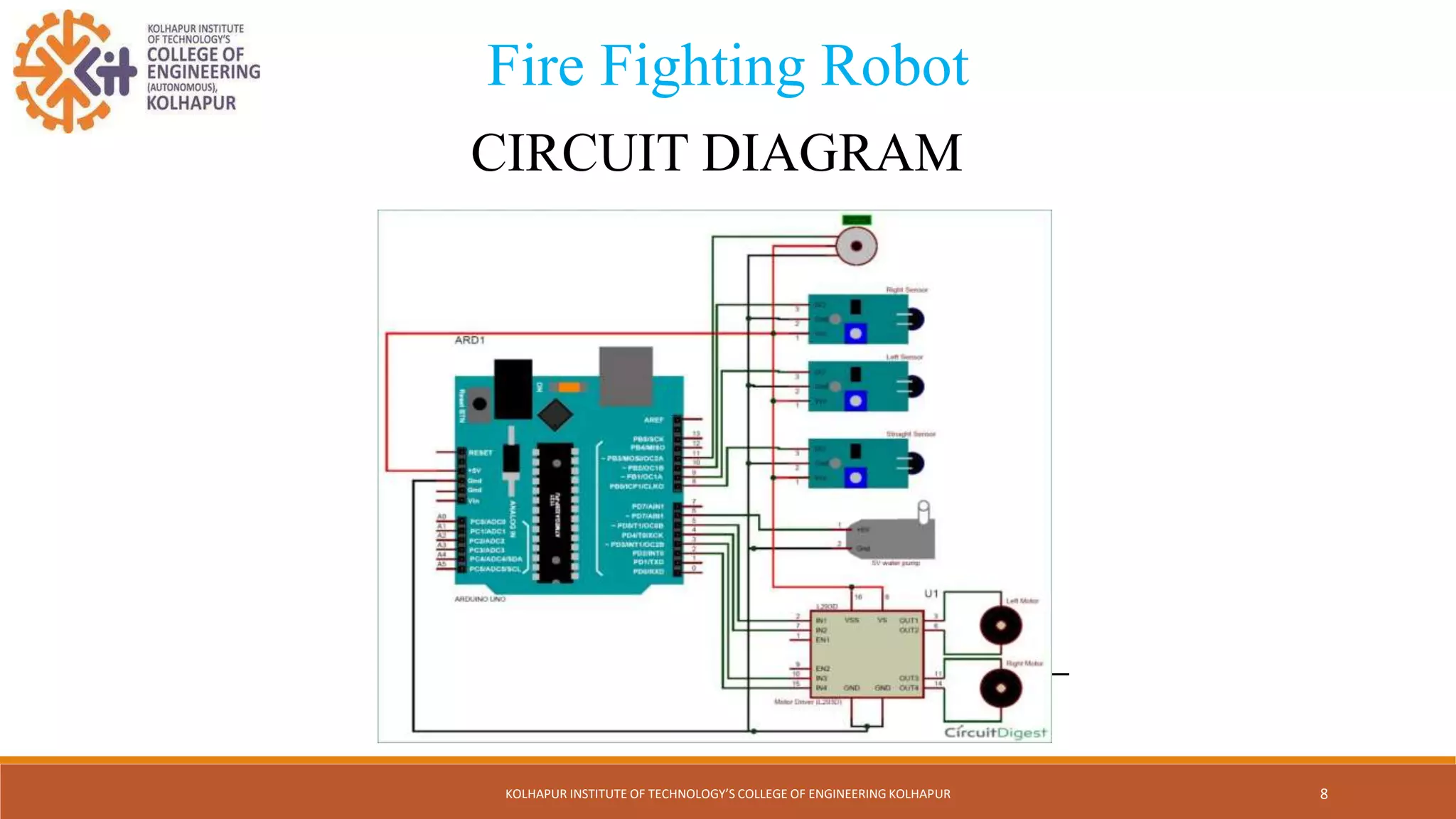 Fire Fighting Robot.pptx | Computer Peripherals | Computing