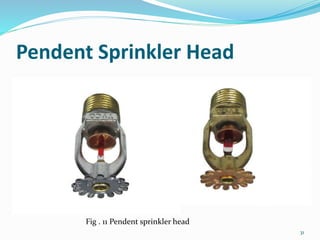Pendent Sprinkler Head
Fig . 11 Pendent sprinkler head
31
 
