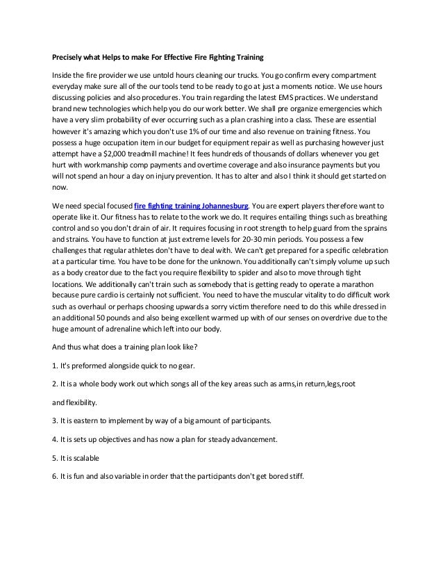 Fire fighting training johannesburg