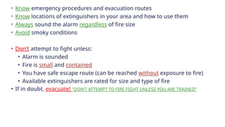 fire fighting trainning Code Red ......... | PPT