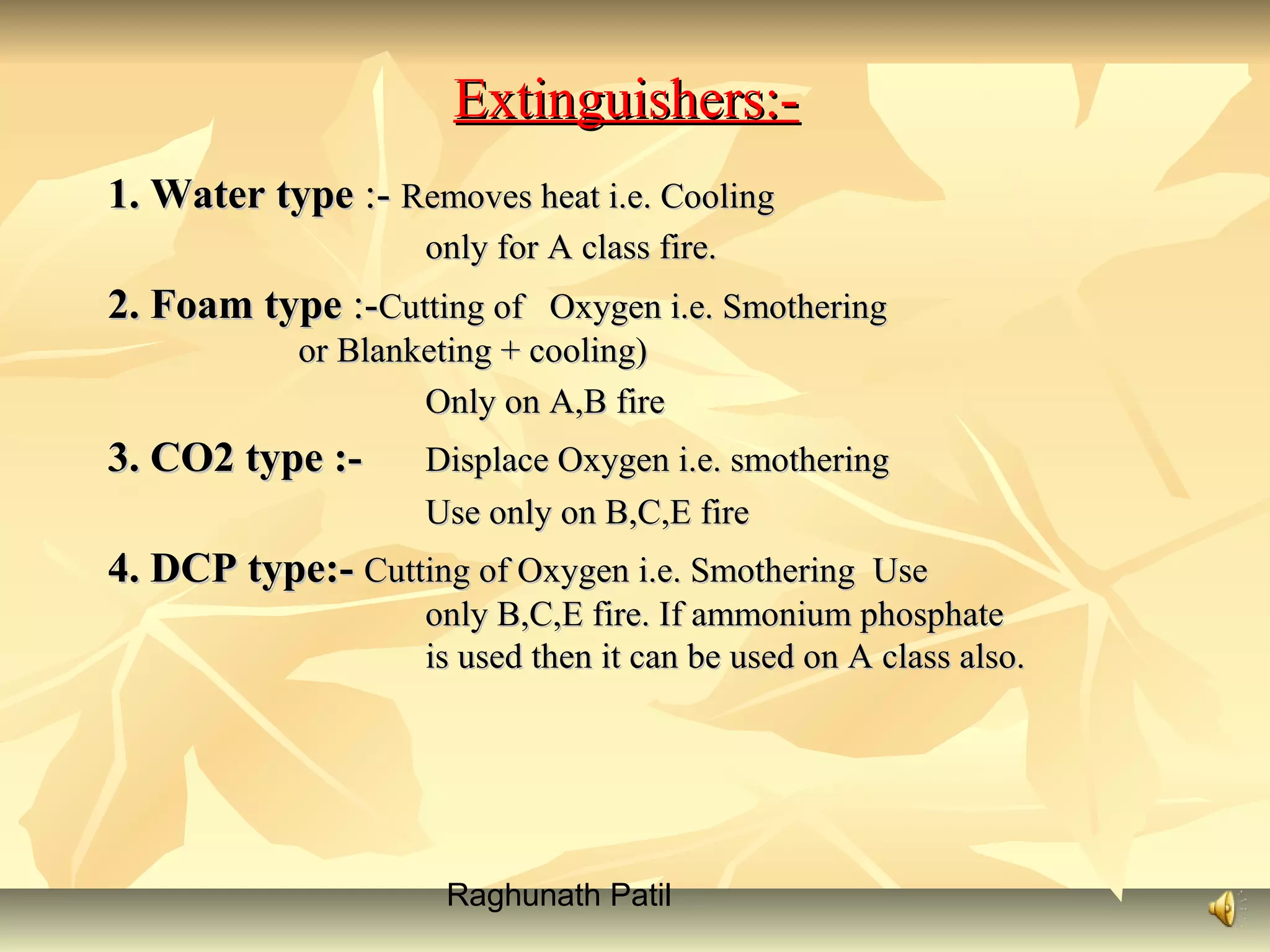 Fire fighting presentation | PPT