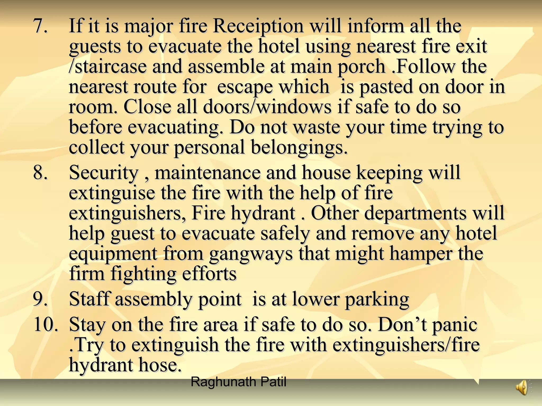 Fire fighting presentation | PPT