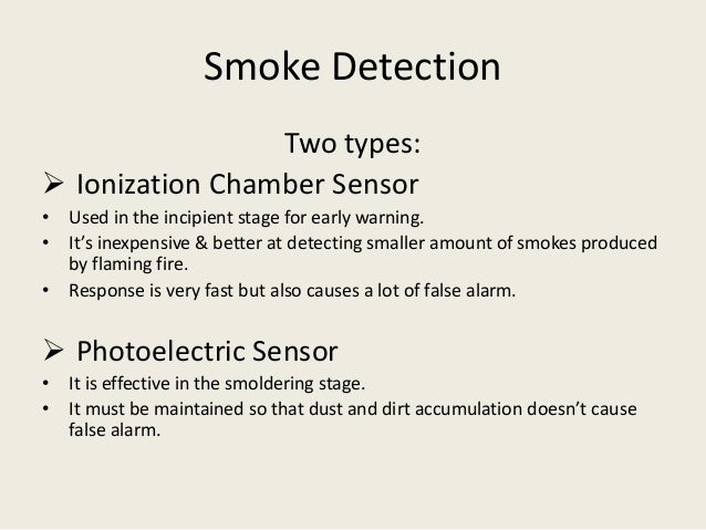 Fire, flame & smoke detectors