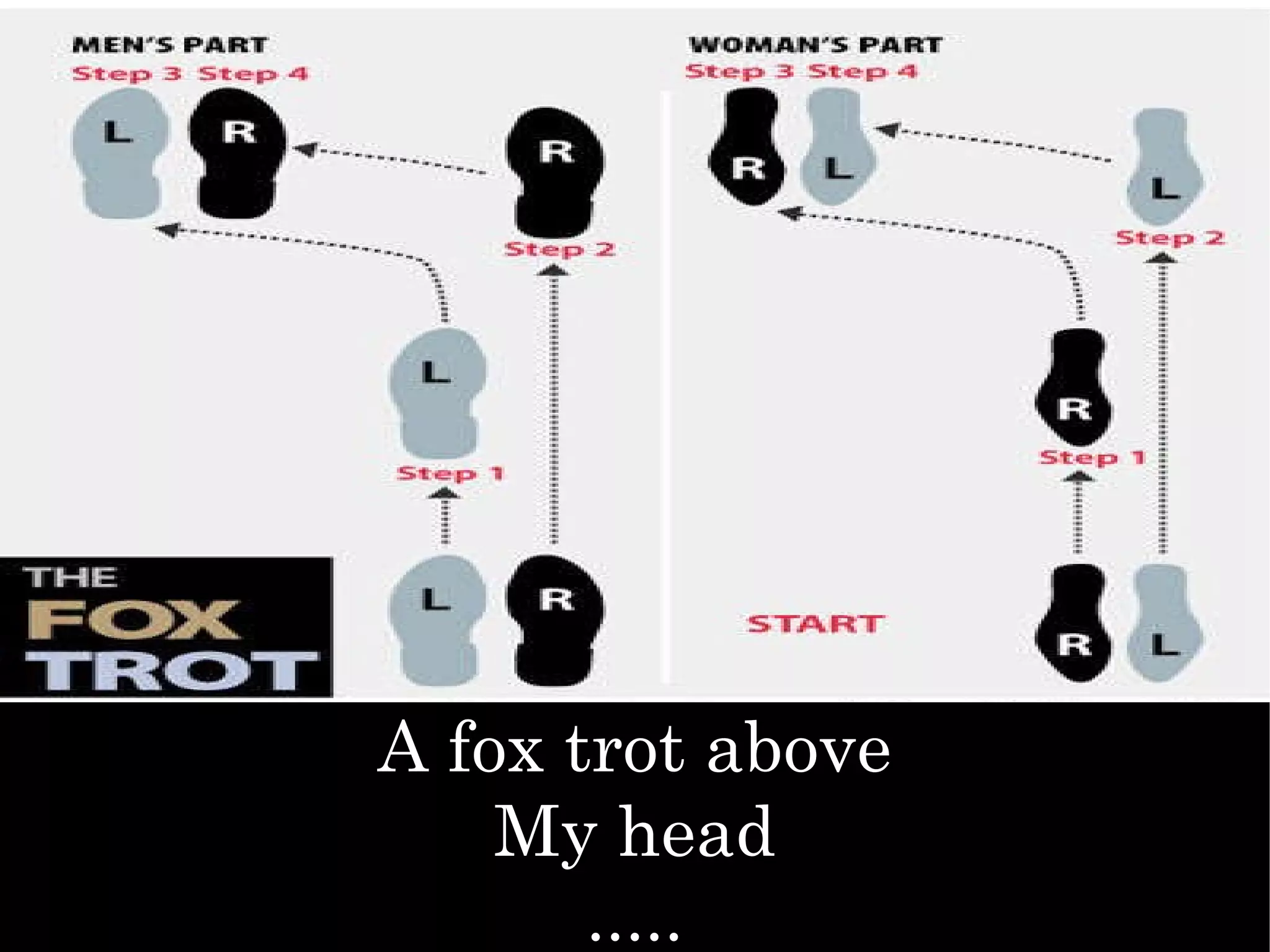 A fox trot above My head ..... 