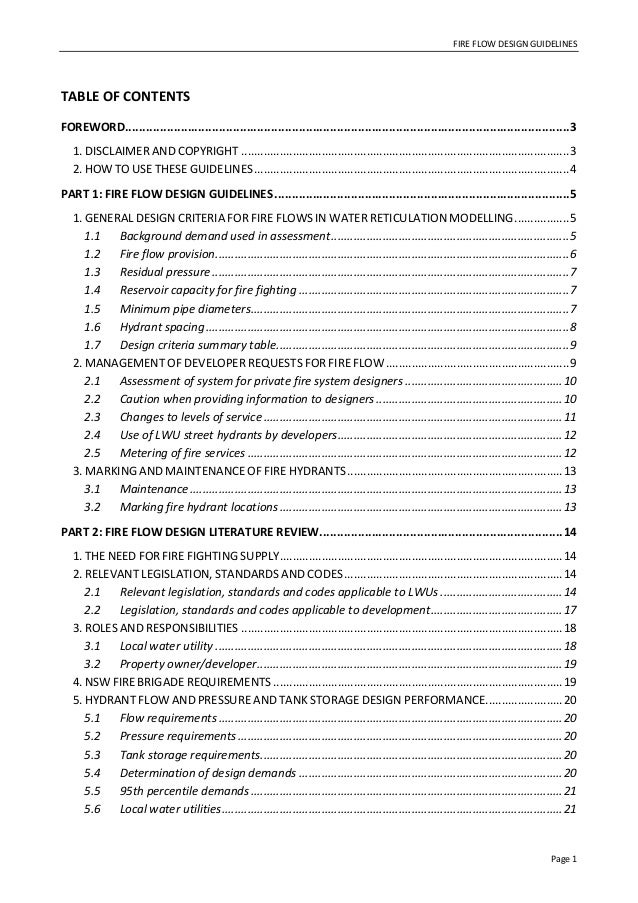 Fire Flow Design Guidelines 2011