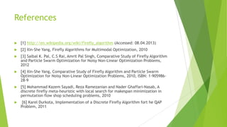 Firefly algorithm | PPTX