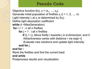 Firefly algorithm | PPTX