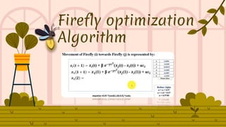 Firefly optimization
Algorithm
 
