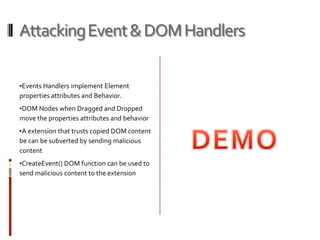 XCS injections occur from untrusted to trusted zone. 