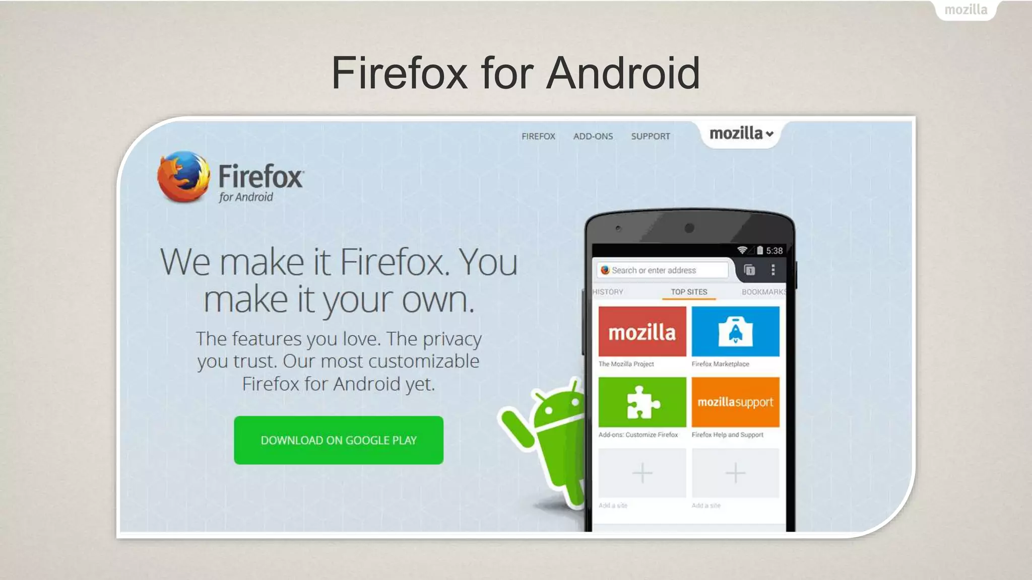 Firefox for Android
 
