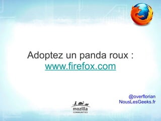 Au delà de Firefox 
