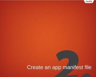 Create an app manifest file

 