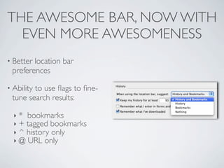 Firefox 3.1 in 3.1 minutes