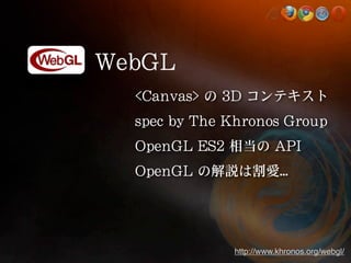 http://www.khronos.org/webgl/
 