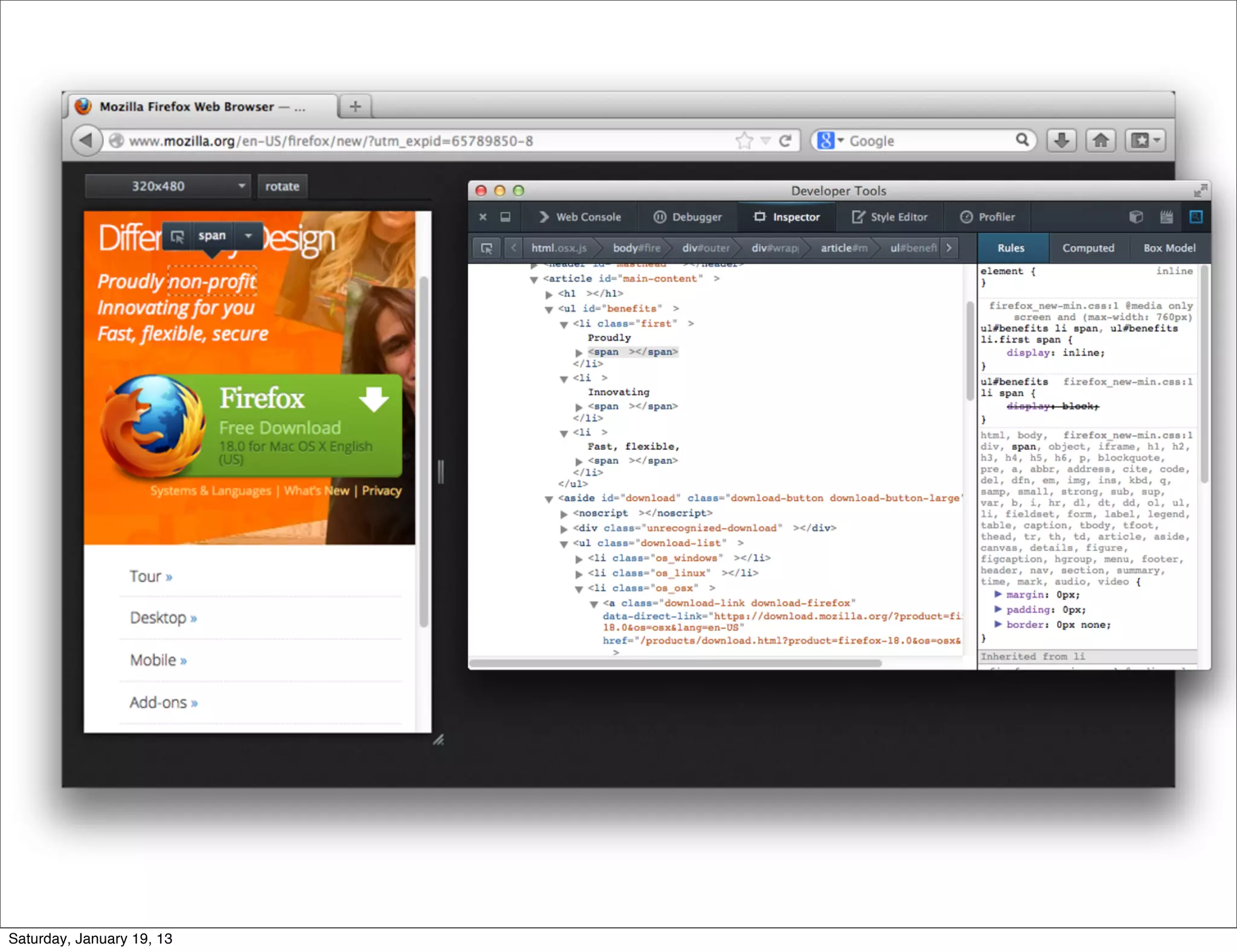 Saturday, January 19, 13
 