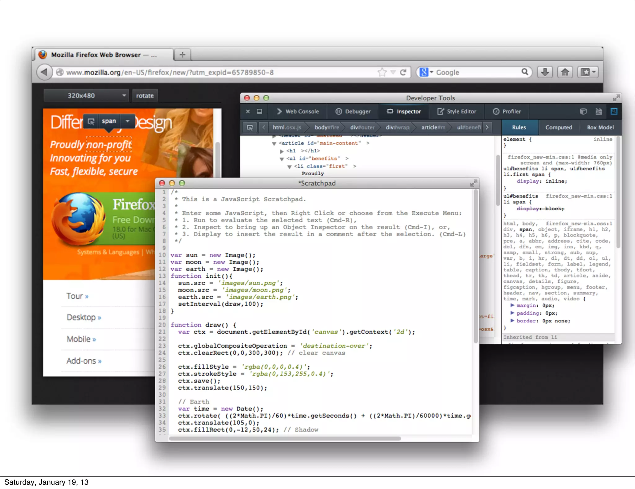 Saturday, January 19, 13
 