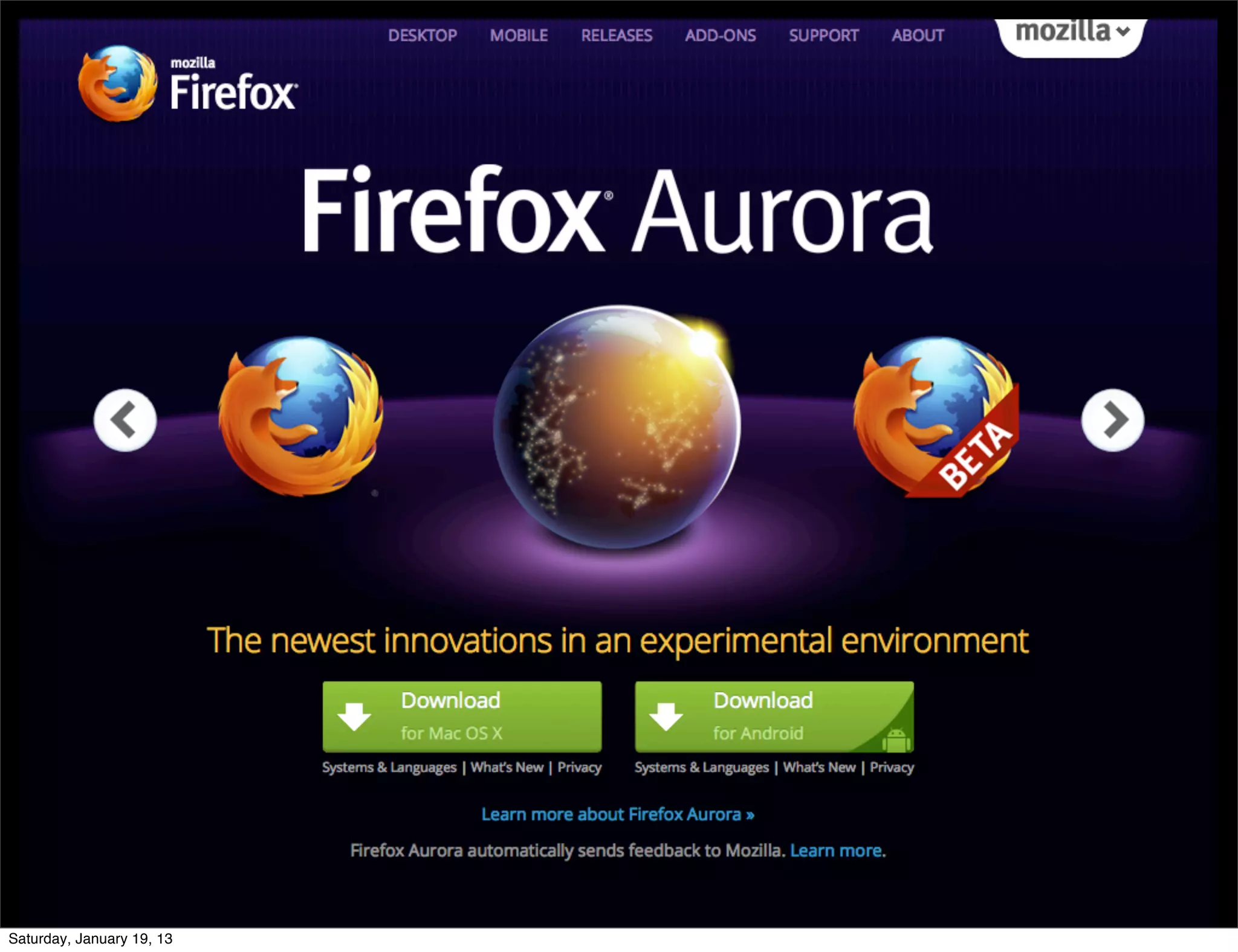 Saturday, January 19, 13
 