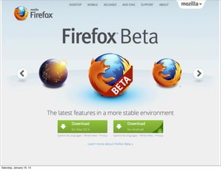 Saturday, January 19, 13
 