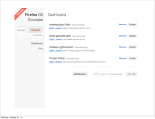 Saturday, January 19, 13
 