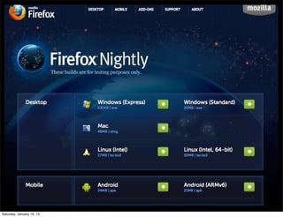 Saturday, January 19, 13
 