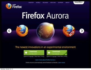 Saturday, January 19, 13
 