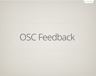 OSC Feedback
 