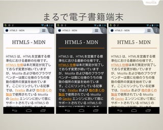 まるで電子書籍端末
 