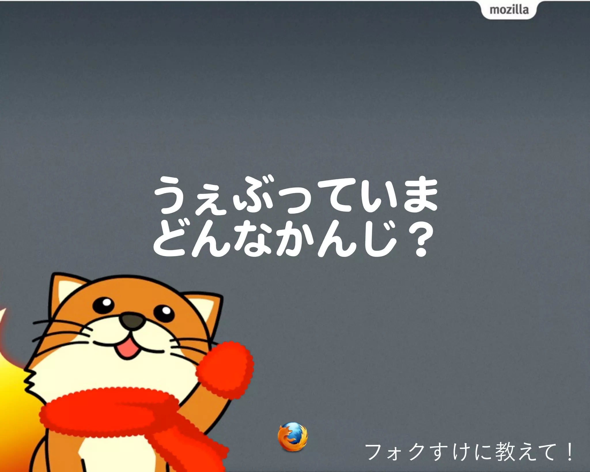 フォクすけに教えて！
 