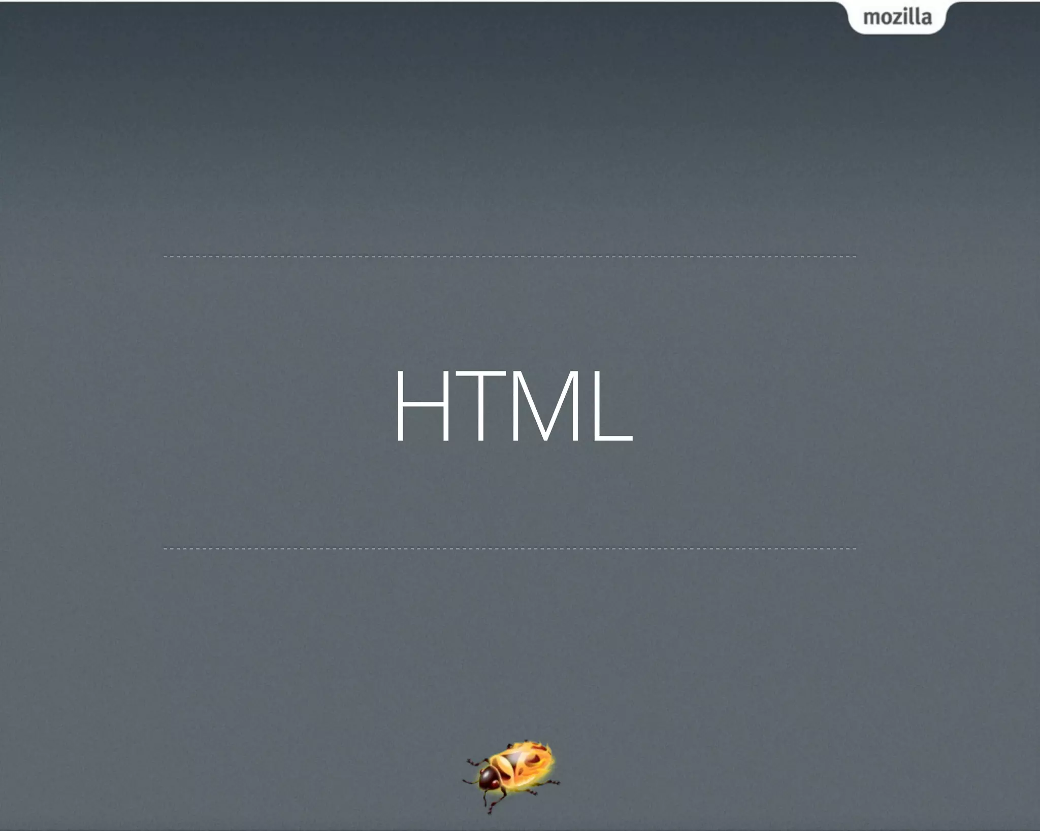HTML
 
