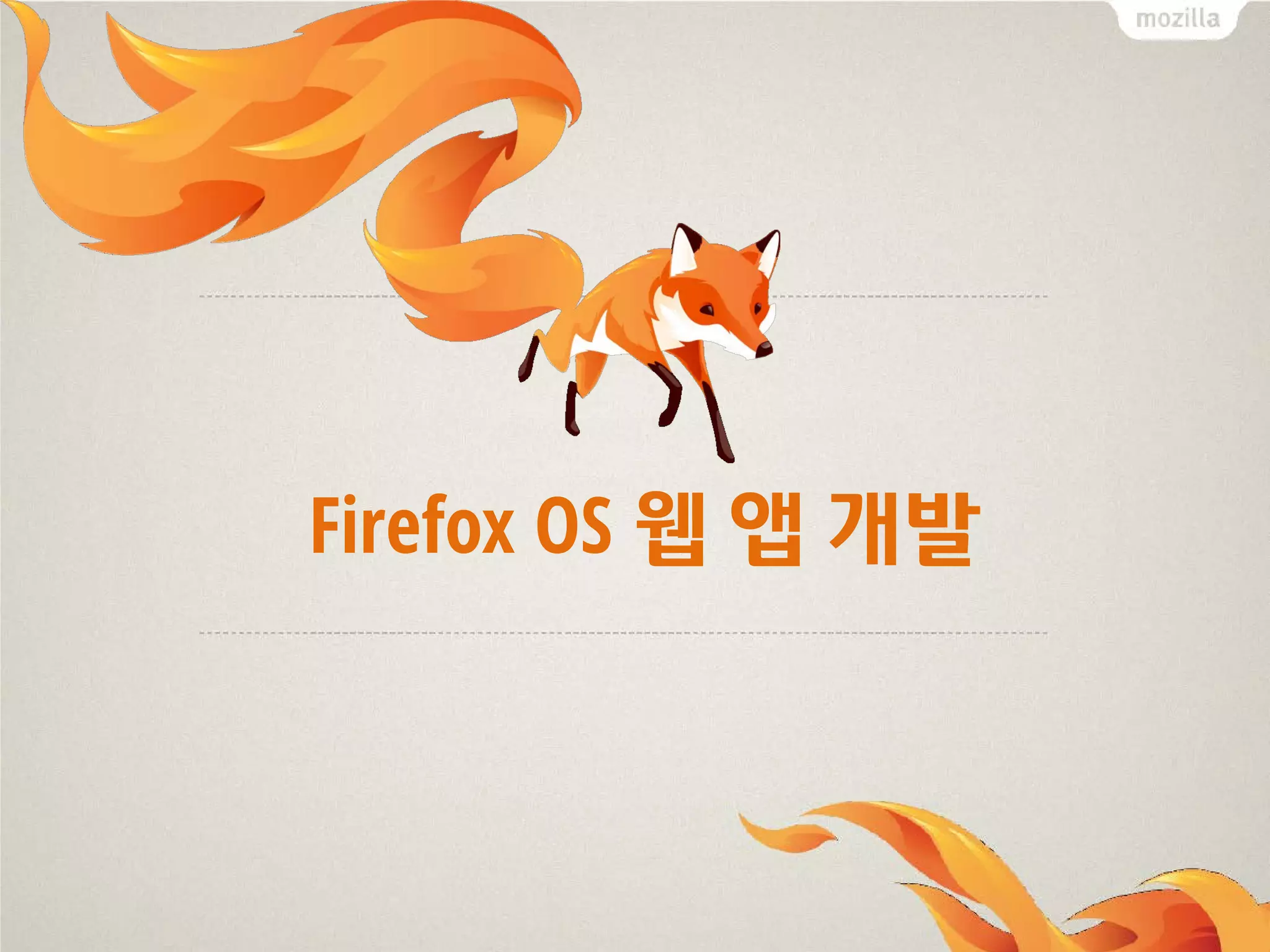 Firefox OS 웹 앱 개발

 