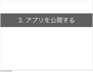 アプリ更新 
つぶやいてみましょう 
 