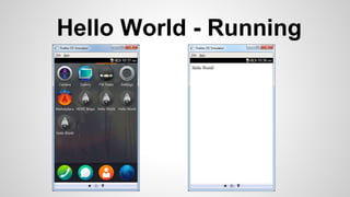 Hello World - Running
 