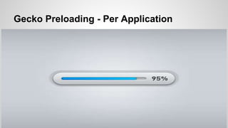 Gecko Preloading - Per Application
 