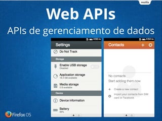 Web APIs
APIs de gerenciamento de dados
 