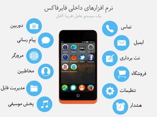 يزم افشارهای داخلی فایزفاکض 
یک طیظتن عاهل تقزیبا کاهل 
دوربیى 
پیام رطايی 
هزورگز 
هخاطبیى 
هذیزیت فایل 
پخغ هوطیقی 
تماص 
ایمیل 
يت بزداری 
فزوػگاه 
ت ظًیمات 
هؼذار 
 