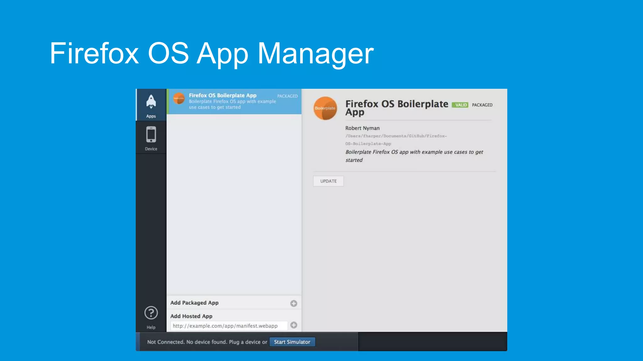 Firefox OS App Manager

 